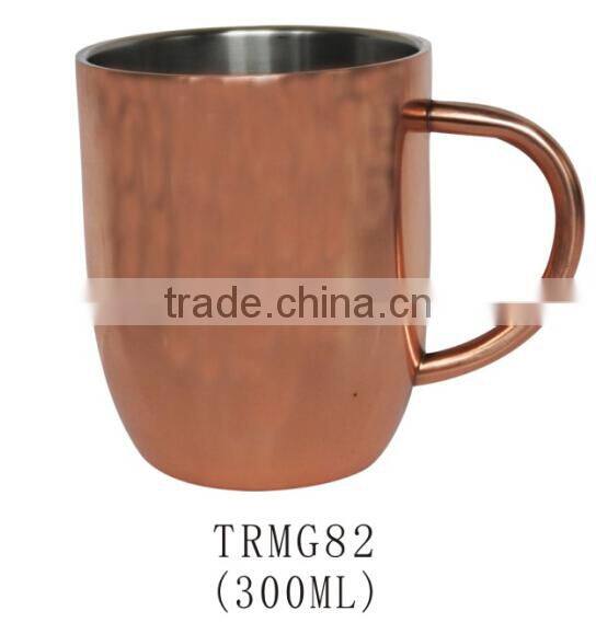 Copper coated 300ml stainless steel Moscow Mule mug