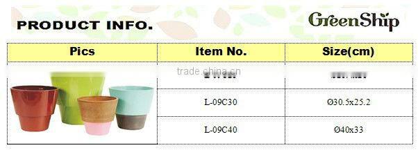 Indoor Decoration decorative Shiny art basin from Greenship/20 years lifetime/ lightweight/ eco-friendly