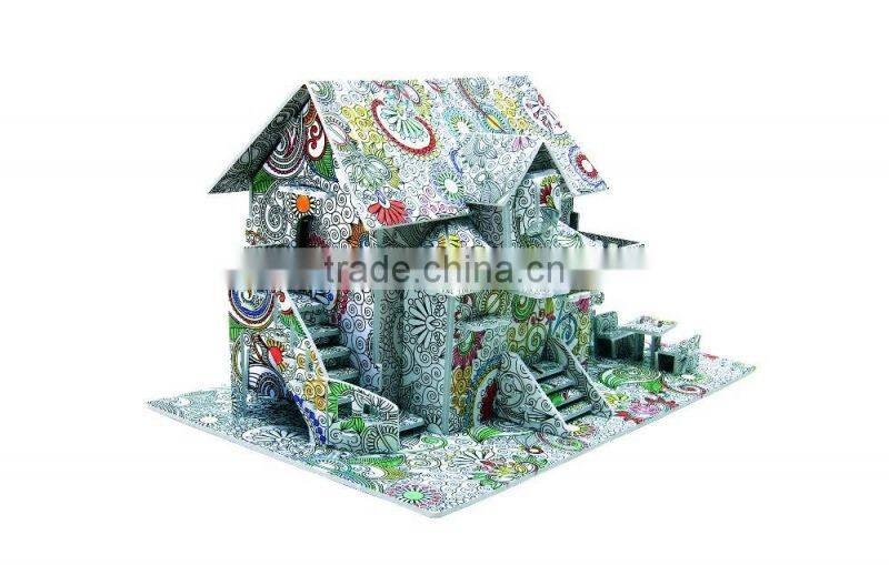 newly-developed 3D painting paper puzzle for kids LT8882C
