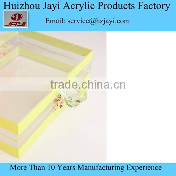 Jayi acrylic Fatory Acrylic clear lucite beautiful young women ladies shoulder handbag sale