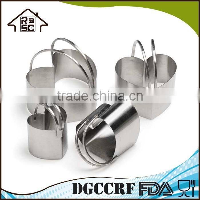 4 Valentine Heart Biscuit Cookie Cutter Set Stainless