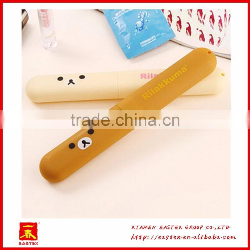 hot sell good quality cut cartoon Plastic toothbrush case portable travel toothbrush case