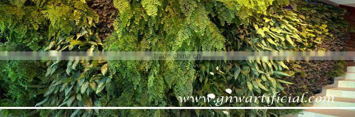 GNW GLW054 simulate green wall with landscaping ideas for airport hotel home decoration