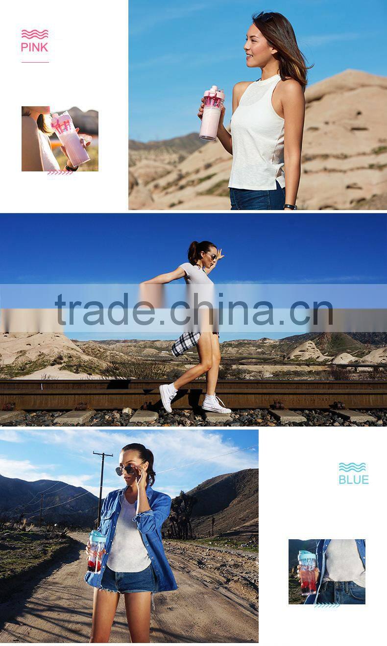 New Design Tritan Water Bottle Plastic Milk Shake Bottle Shaker