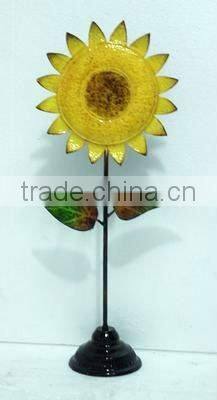 iron sun flower table stand for home decoration