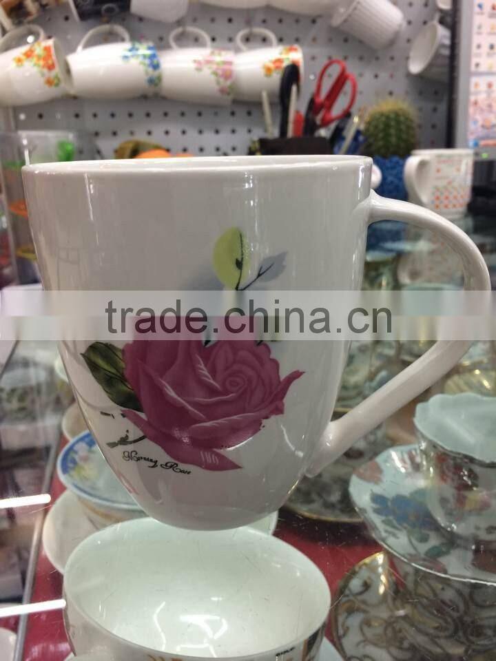 Red Blue Rose Classic Design Mug Cup