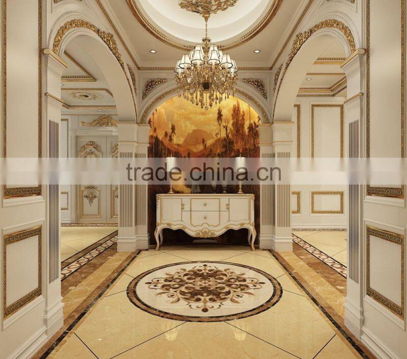 Royal French Style Villa Entrance 3d Rendering Interior Design BF11-08283a