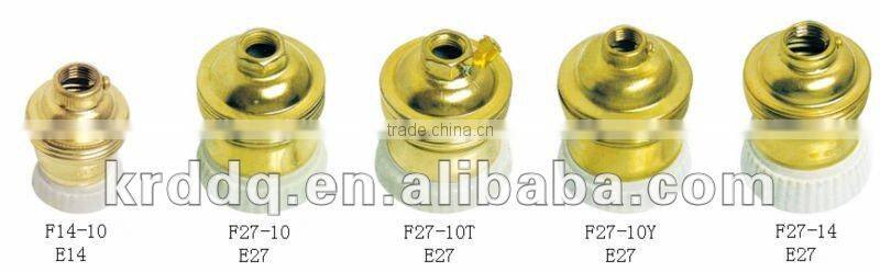 porcelain brass conductor E27 lampholder
