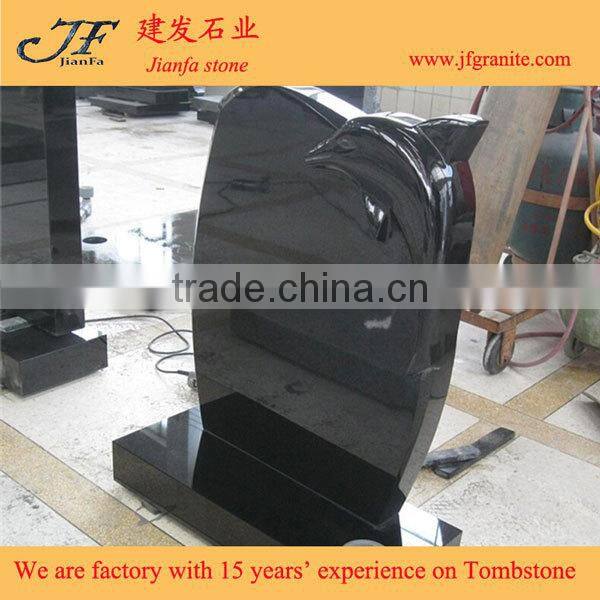 Types Of Dolphins Carved Granite Cheap Tombstone For Sale