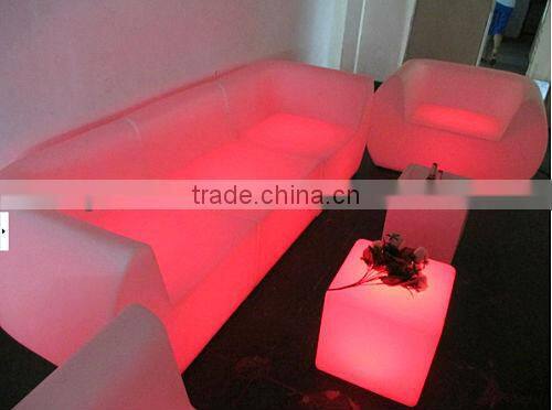 Hot Sale Modern Plastic LED Sofa YM-LS8076