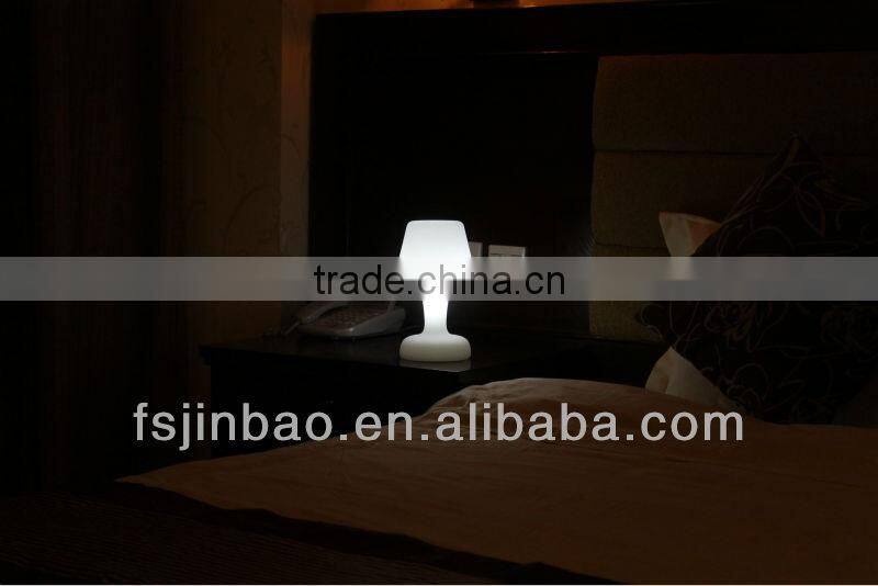 white lithium battery operated RGB table lighting for restaurant