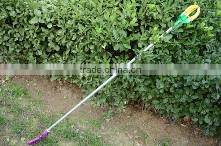 Long handle manual power fruit picker