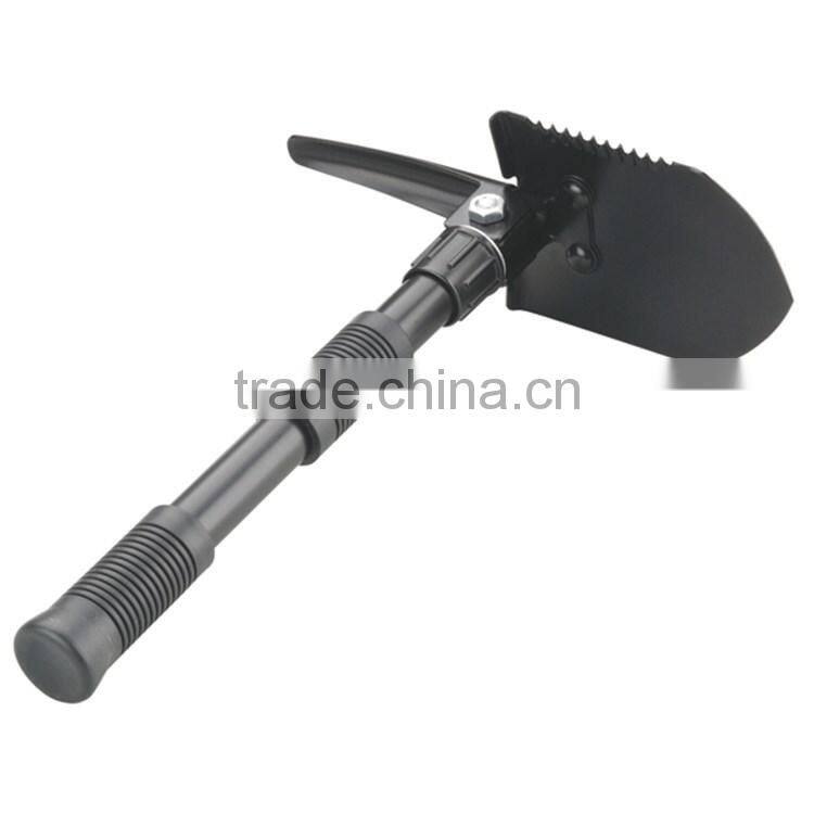 3 in 1 shovel with saw and pickaxe foldable shovel