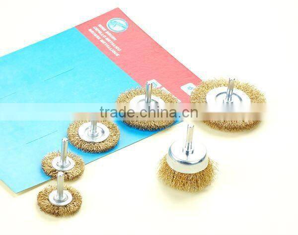 shank crimped wire brush