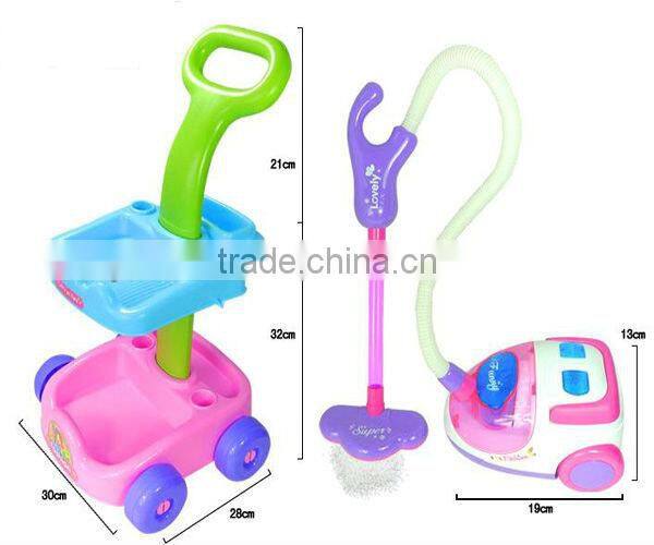 2015 hot selling plastic cleaner pushing machine car toy set for kids gold supplier from china manufacture on alibaba