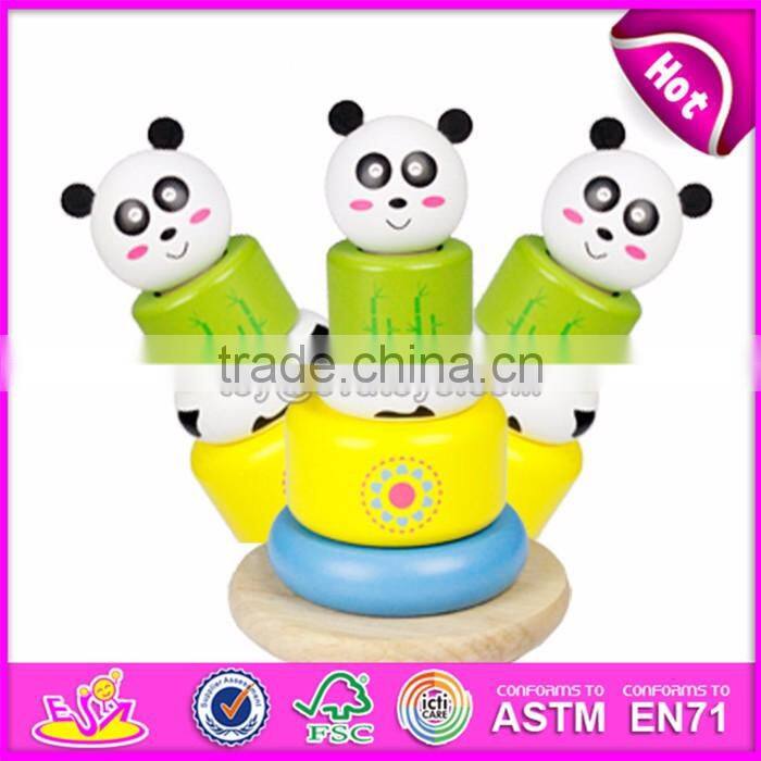 Best children educational toys wooden stacking rings for sale W13D147