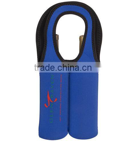Twin Bottle Neoprene Tote holds two 750mml wine