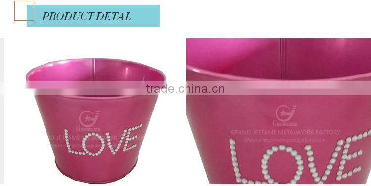 Garden galvanized or iron vegetable garden planters flower pot garden