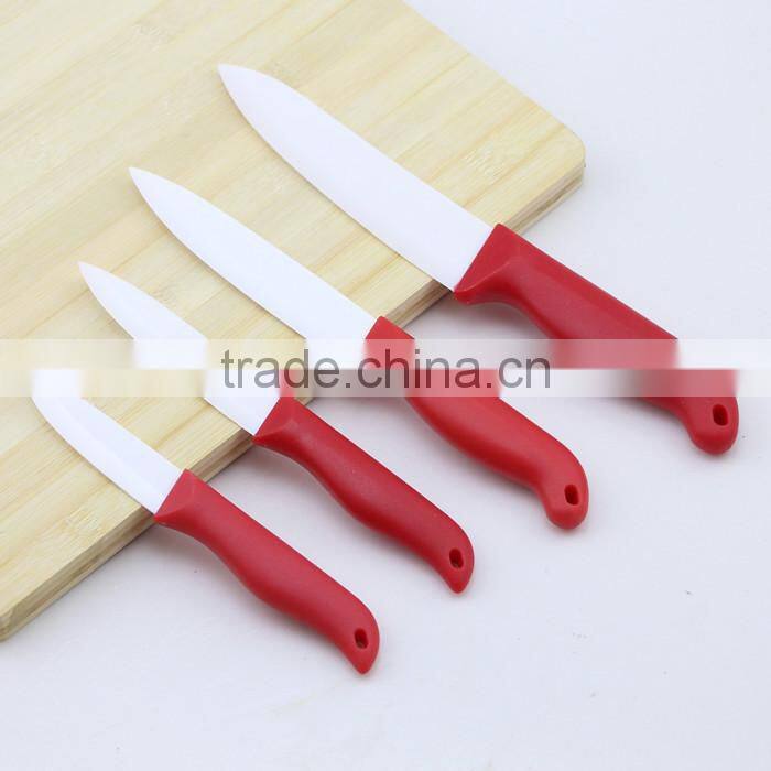 Red Handle Knives Set Ceramic Knives