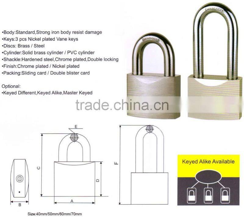 Arc-Type Vane Padlock