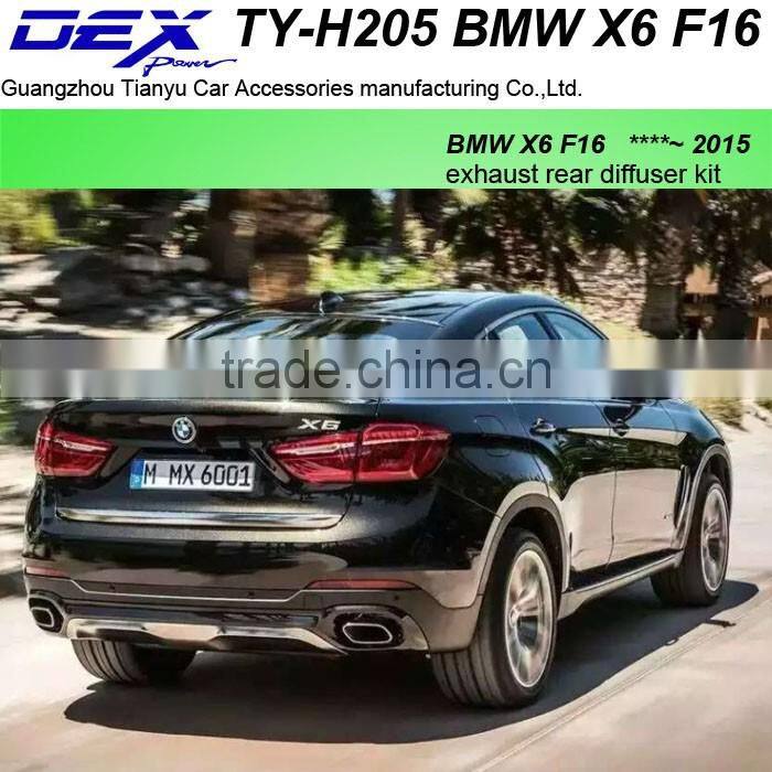 auto part suv exhaust rear diffuser kit for BM---W X6 F16