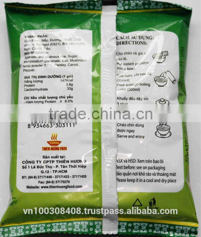 Vegetarian Instant Porridge, VI HUONG BRAND