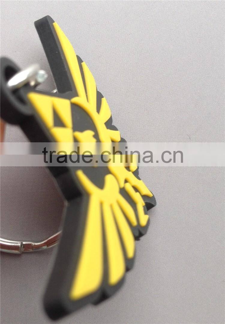 2016 custom low price plastic keychain 3d soft pvc keychain