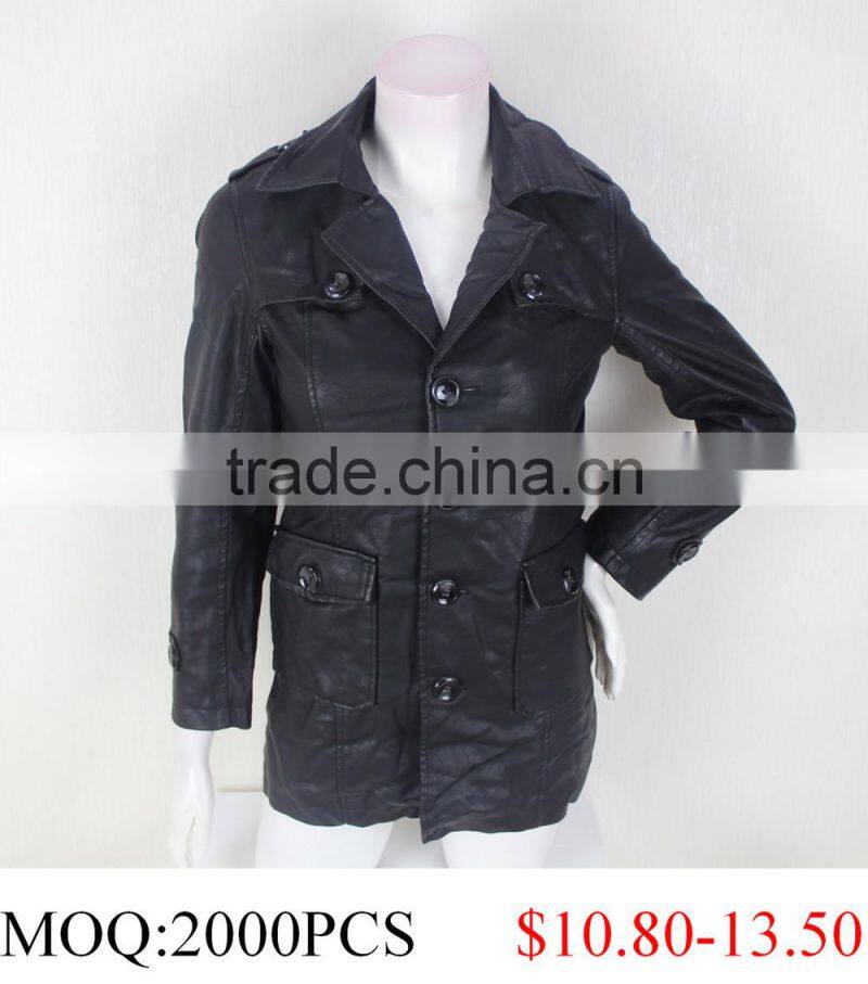 WOmen Leather Duster Coat