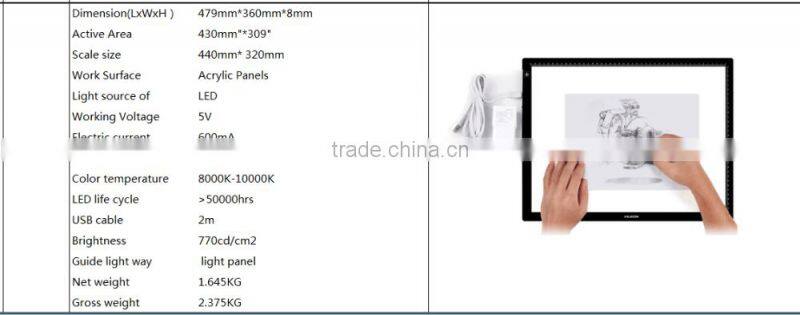 New arrival ! LED artcraft tattoo light pad for Artists,Drawing, Sketching, Animation