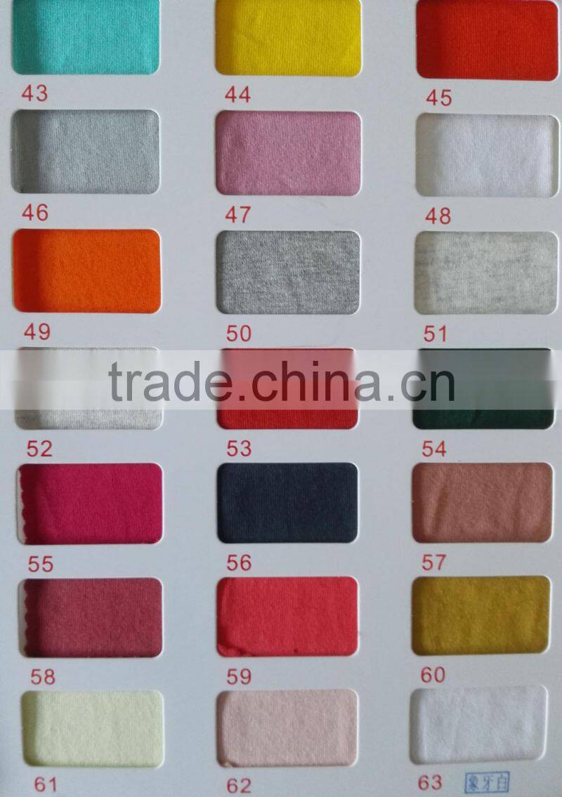Selling high quality 95% cotton 5% spandex knitting single jersey fabric 180gsm