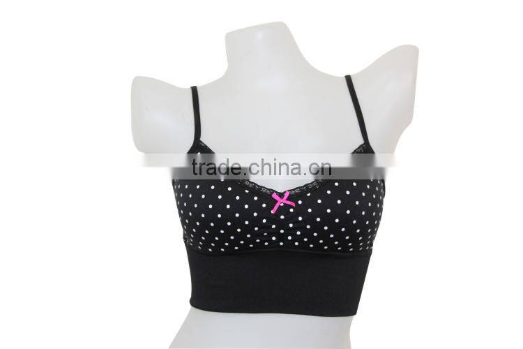 Yoga sports bra/seamless tube bra nude purple color