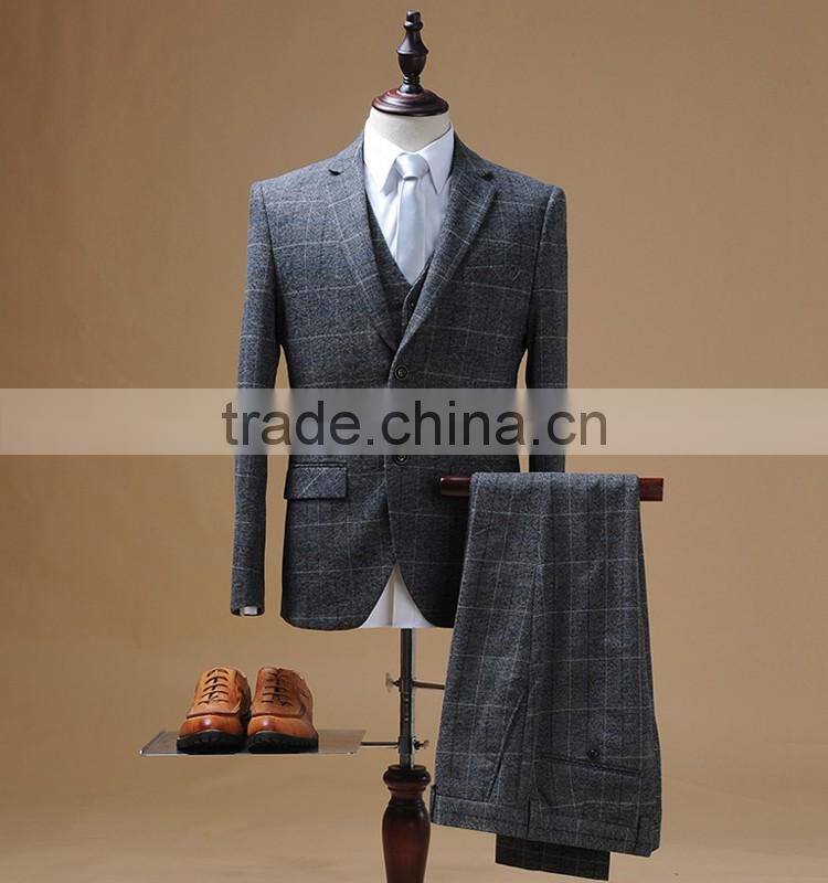 2016 latest design 3 piece suit with notch lapel two placket buttons flap alibaba china supplier