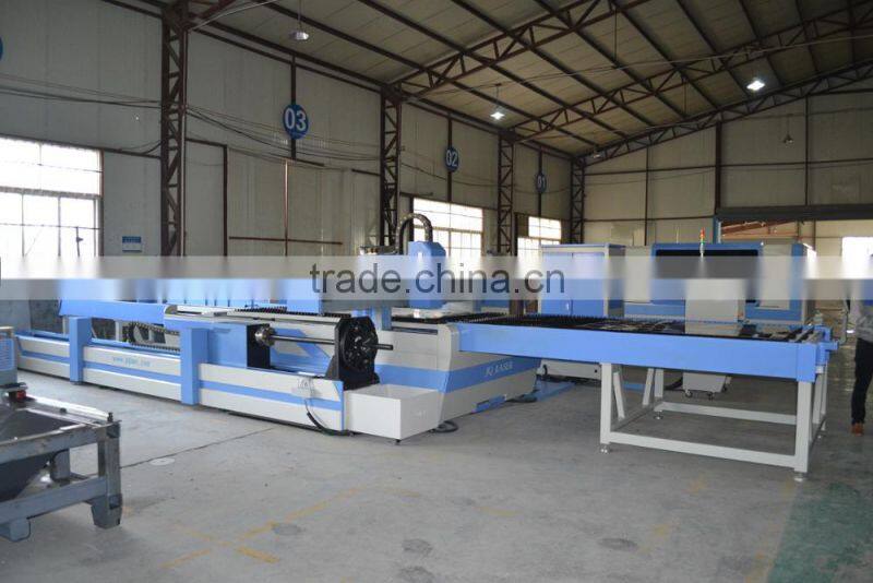 China JQ Laser manufacturer laser cutting machine for metal tube and metal sheet with high quality and competitive price
