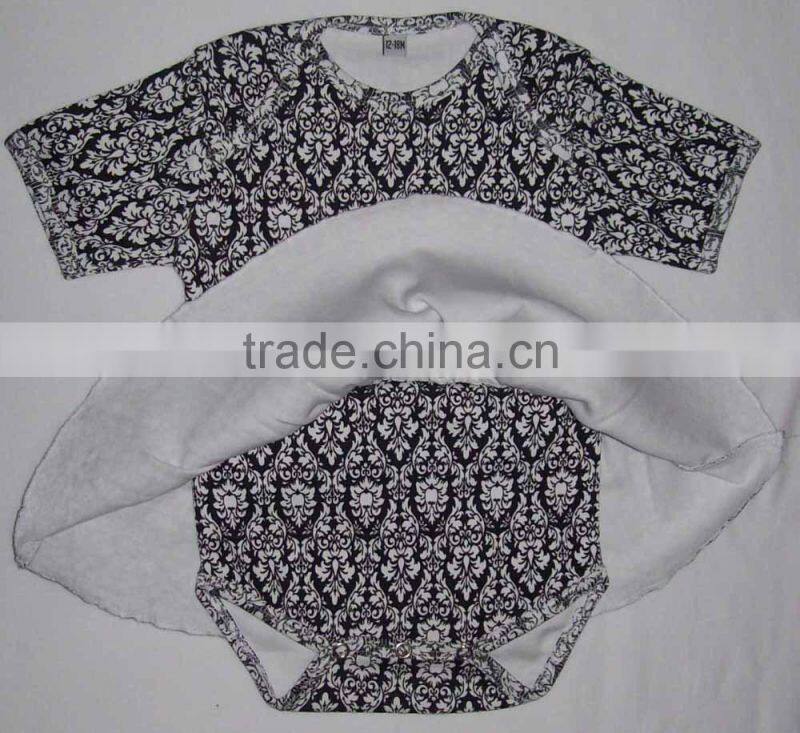 baby romper, Cute design allover printed cotton baby skirt romper