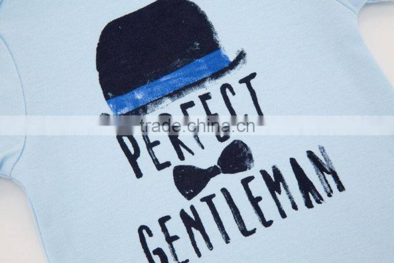 Best Quality Gentleman Style Baby Clothes Soft Cotton Baby Rompers Wholesale