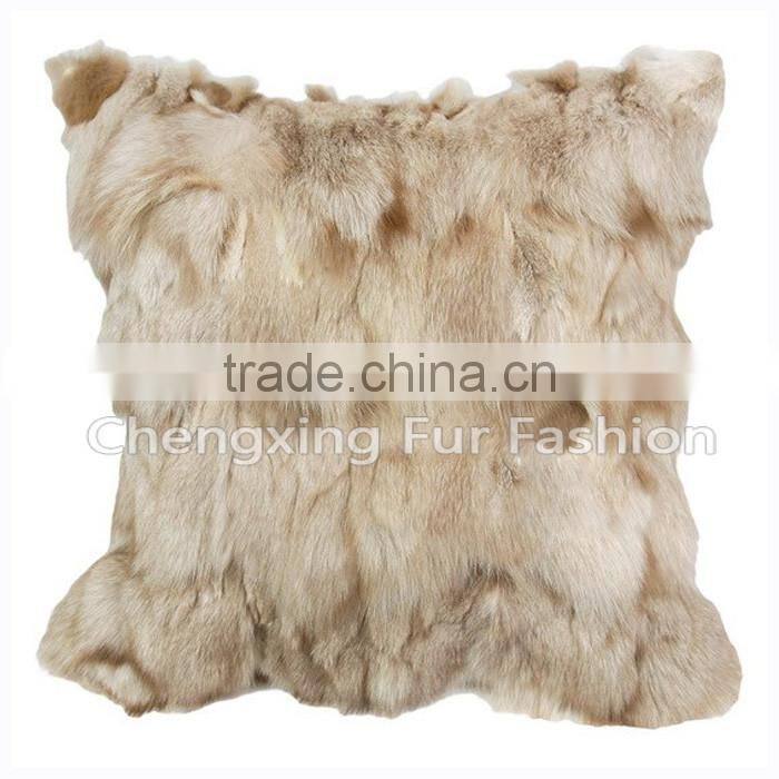 CX-D-45B Real Fur Decorative Cushion Cover Genuine Fox Fur Cushions