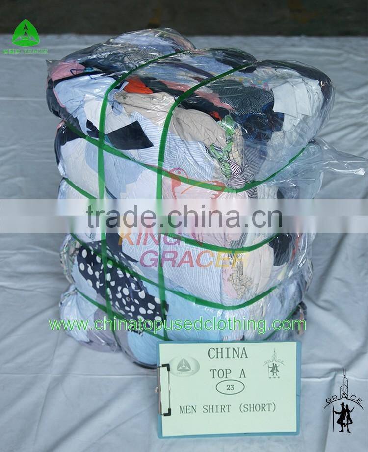 Wholesale second hand clothes Germany style Men Shirt used clothing bales