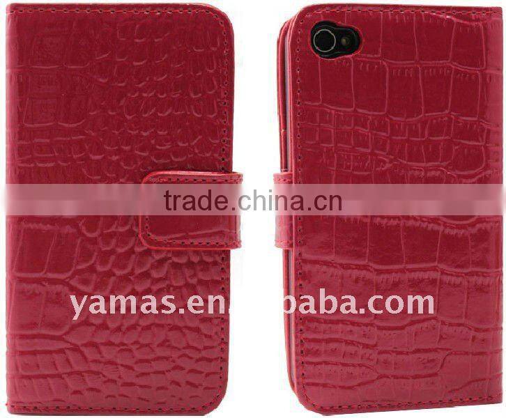 Popular PU CROCO for mobile bag with credit card&changes