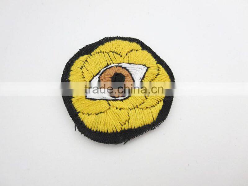 Custom hand made don't cry eye embroidered patch for clothes embroidery patch made in china choose size/color