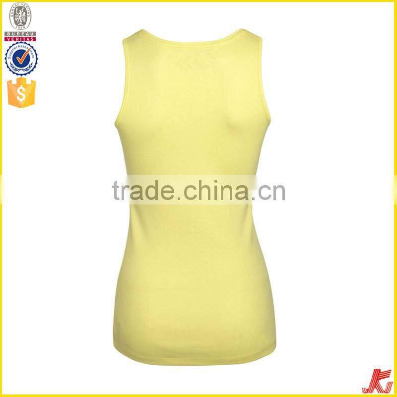 custom 100 cotton plain tank top women manufacture