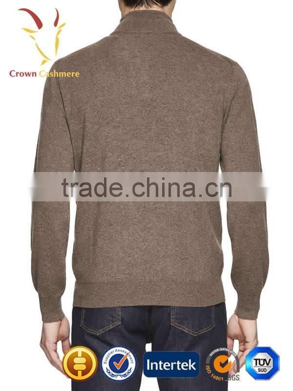 Knitting Pattern Men Cashmere Zipper Up Sweater