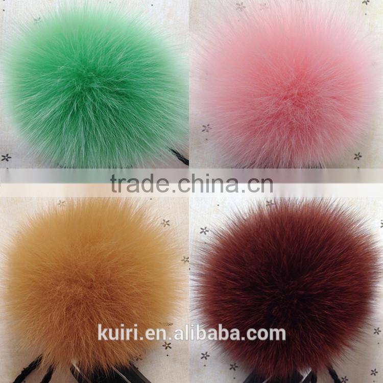 real fur ball key chain / fur ball keychain / rex rabbit mink fur pom poms for winter hat