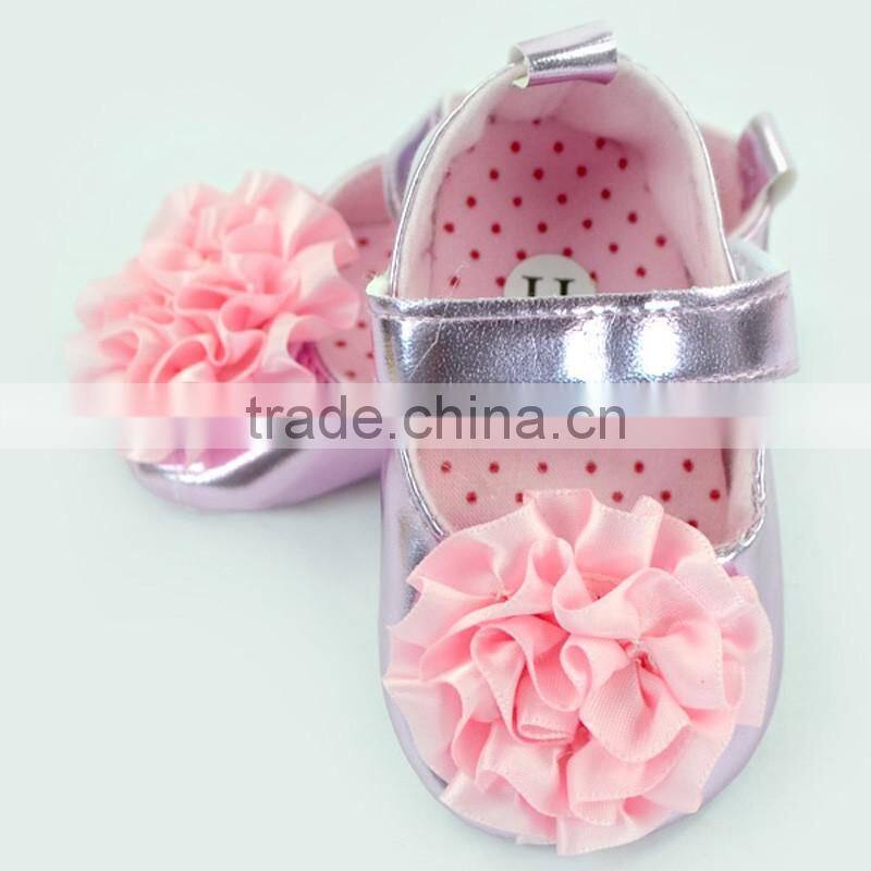 Big Flower Decorative Stylish Newborn Girls Crib Shoes Baby Girl Shoes Toddlers Soft Shoes