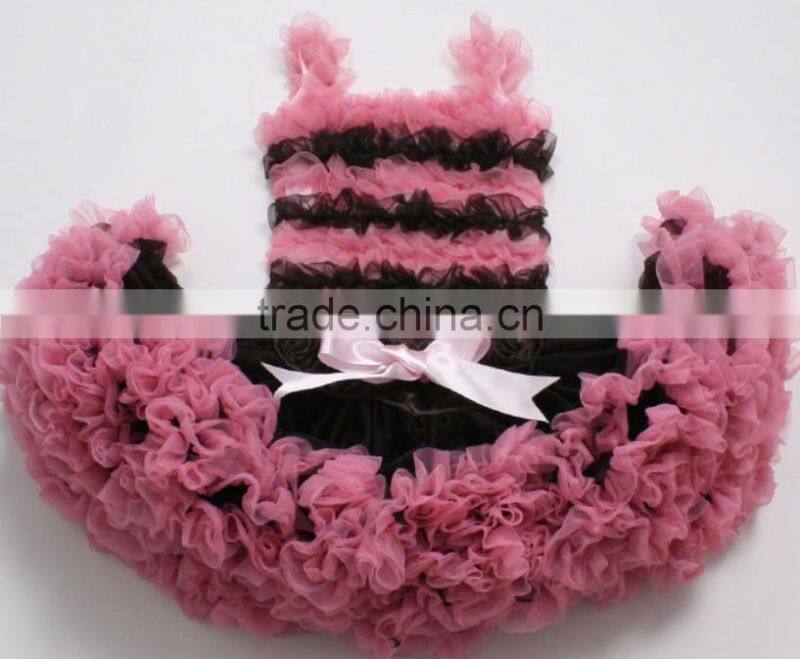 2014High Quality royal blue petti dress pettiskirts set tutu dress Girls Birthday party baby Petti skirt princess Chiffon dress