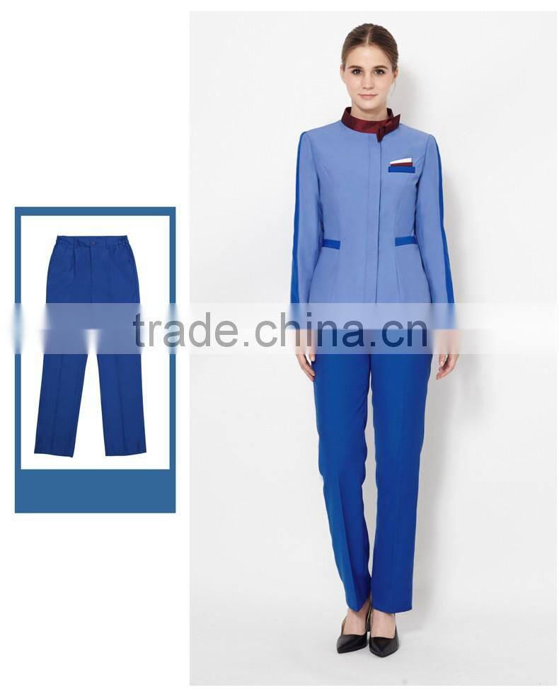 Tops Staff Design Bellboy uniform for hotel housekeeping manager unifrom