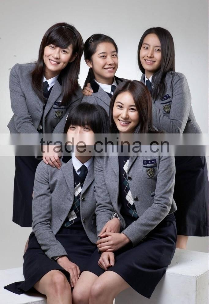 Juqian Grey classical school pe uniforms korean school uniform