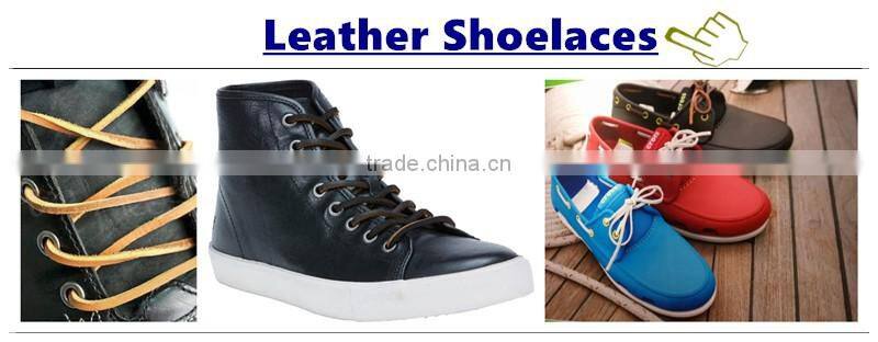 Recycle Waxed Flat Cotton Leather Accessories for All Court-Cross Shoes - All Size - 7-10mm width - Accept Custom - Brown