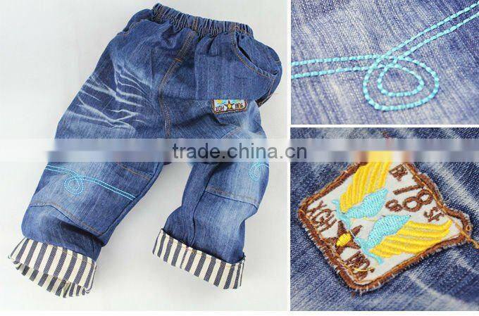 2016 New Autumn And Spring Striped Boys Clothes Set 3Pcs Outfit and T Shirt and Jeans Clothing 100% Same Like Pictures