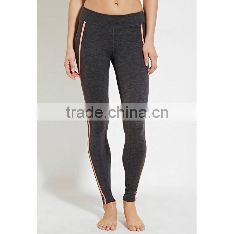 custom fashion bamboo contrast color dri fit yoga pants/leggings