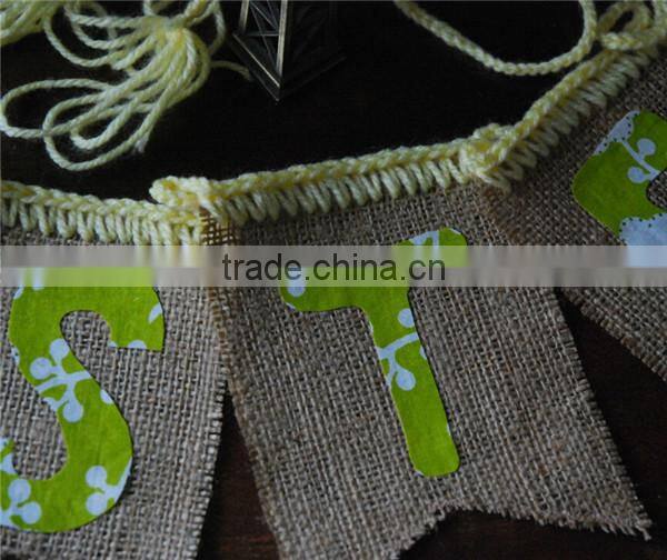 Easter Burlap Garland & Bunting For Home Decoration